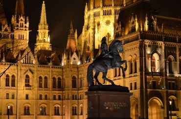 Вечерний Будапешт. Здание венгерского парламента
